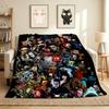 Horror Icons Flannel Blanket Throw Blanket Soft Warm Sofa Bed Camping Car home Decor Unique Christmas Gift C930398