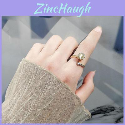 Minimalist Geometric Adjustable Ring For Women With Copper Material
