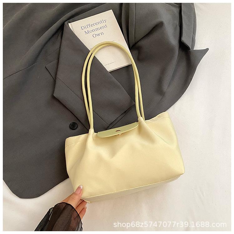 

Niche design simple commuter tote bag women s 2025 summer new large-capacity Korean version ins casual shoulder bag жёлтый