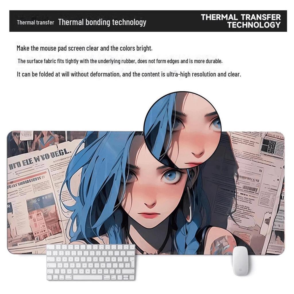 Jinx Oversized Mouse Pad - League of Legends E-sports Desk Pad