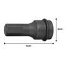 TONE Impact Hexagon Socket 14mm Hexagon Size HP4AH-14, 12.7mm (1/2") Drive,
