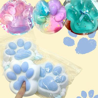 Funny Gift Squeeze Squeeze Cat Paw S Sticky Abreact Decompressing Pinching Cat Paw Soft Relief Relax S