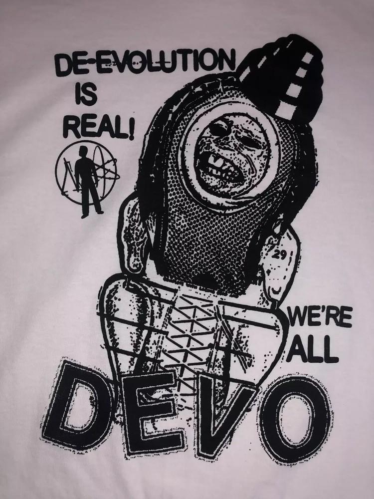 DEVO Band Gift For Family White T-Shirt Cotton All Size S-5XL Unisex T-Shirt S