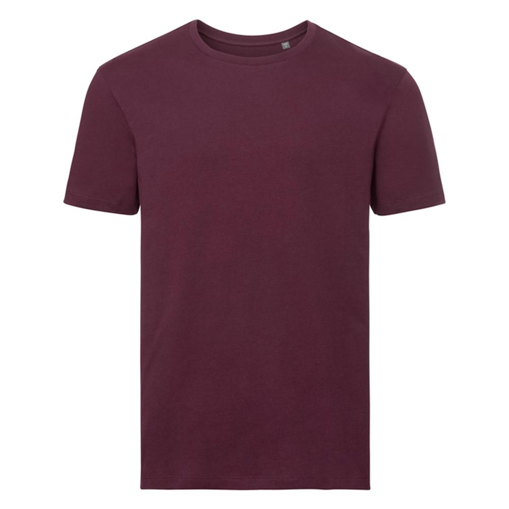 Russell Pure Organic Mens Plain T-Shirt