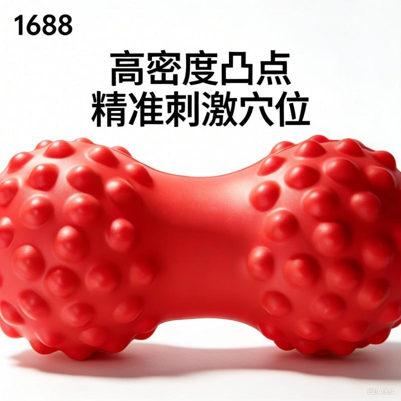 Foam Massage Ball Feet Back Shoulders Relief Non-Inflatable ABS Yoga Therapy Roller Peanut Shape