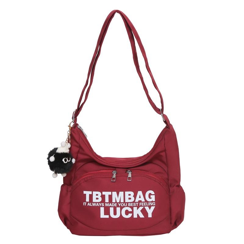 

Large-capacity casual canvas bag women s 2024 new fashion printed shoulder oblique span bag versatile simple tote bag червоний