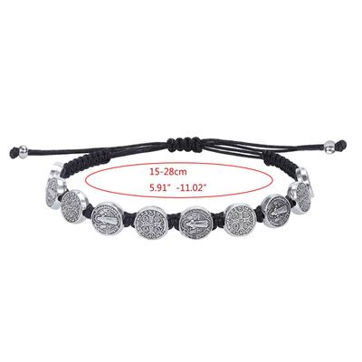 Rosary Bracelets Adjustable Religious Hand Rope Prayer Jewelry Gift for Women