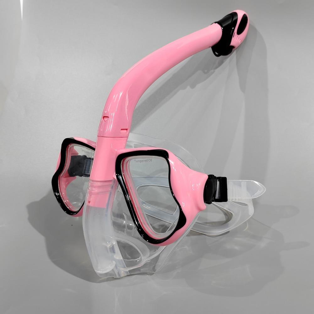 Masque de snorkeling entièrement sec, lunettes de snorkeling amovibles