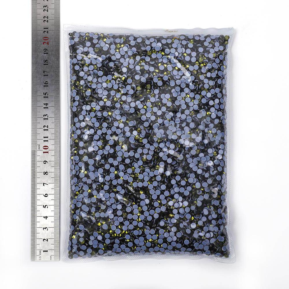 Weichen Imitation Austrian Hot Diamond Big Bag, Grid Glue Glass Rhinestone Hot Melt Glue Bottom Drill Clothing Accessories