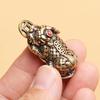 Ornament Brass Animal Pixiu Coin Charms Pendant Statue Chinese Miniature Figurines Home Office Tabletop Decoration Accessories