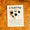 Note Cards Portable Soccer Shape Pendant Funny Greeting Card For Travel Wallet Training Home Friends Family Holiday Birthday