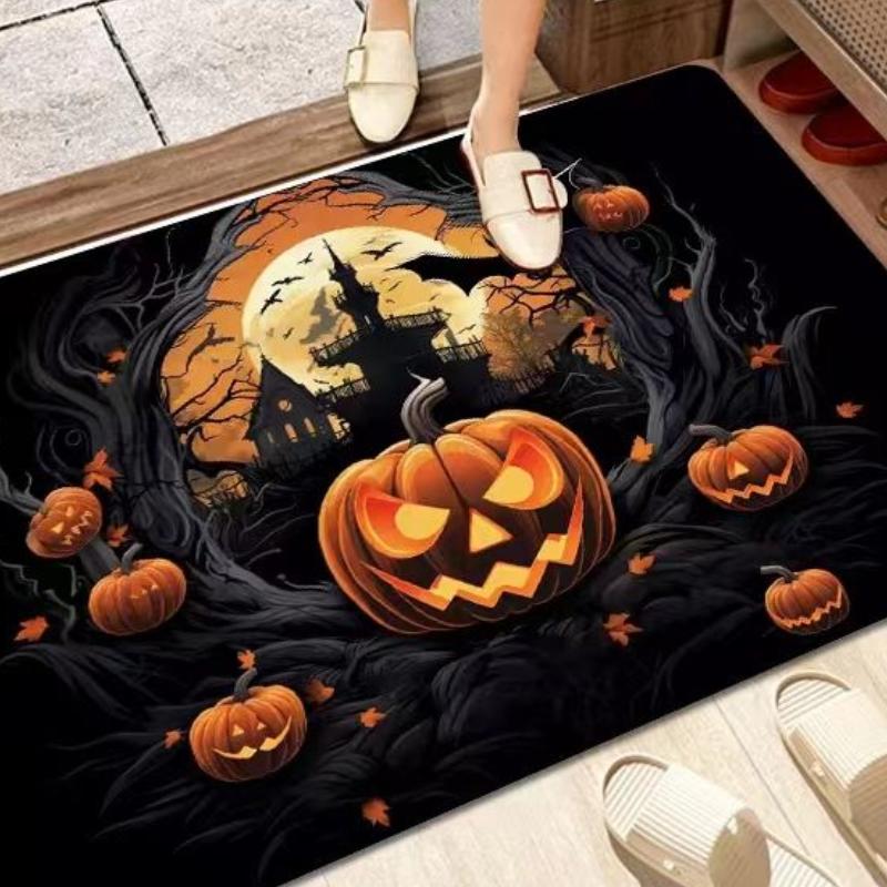 Halloween Lustige Teppich Veranda Eingang Tür Boden Matte Schaben Schlamm Fuß Matte