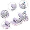 Summer Girls Pink Purple Sandals Children Open Toe Beach Sandals Non-Slip Soft Bottom Breathable Kids Student Sport Shoes