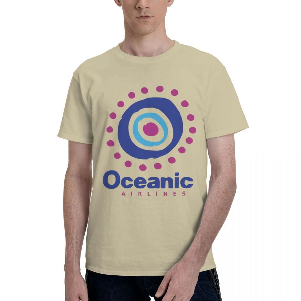 Oceanic Airlines 100 Cotton Casual Breathable Confortable TShirt Mens Clothing Deals Funny Shirt