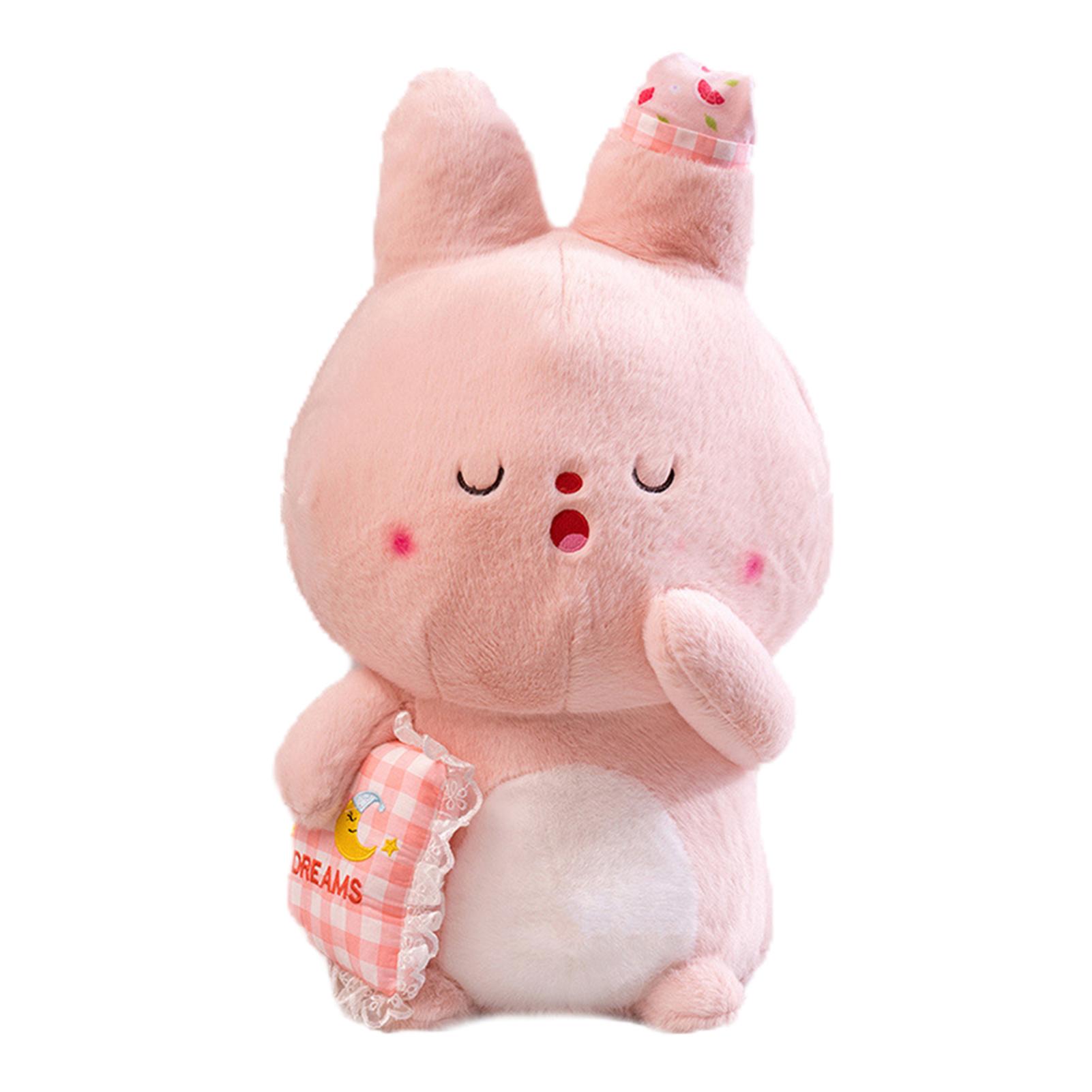 Adorable Cartoon Bunny Plush Doll Soft Stuffed Toy Kid Hugging Pillow Gift