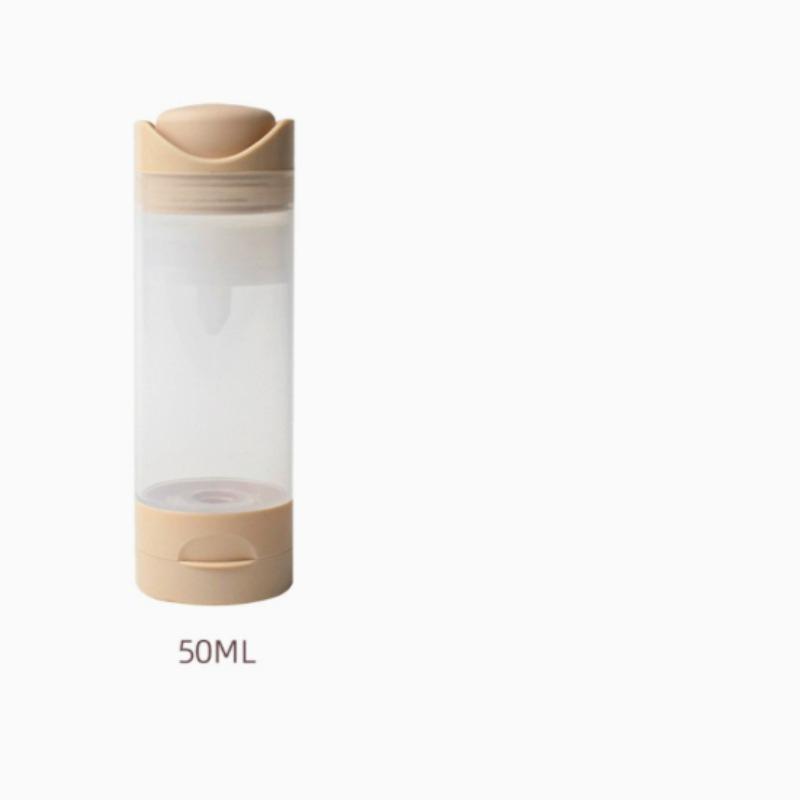 1-Bottle Pack 2.71oz And 1.69oz Refillable Containers, Creamy Emulsion Dispensing, Squeeze-Out Liquid, Convenient for Travel Plastic