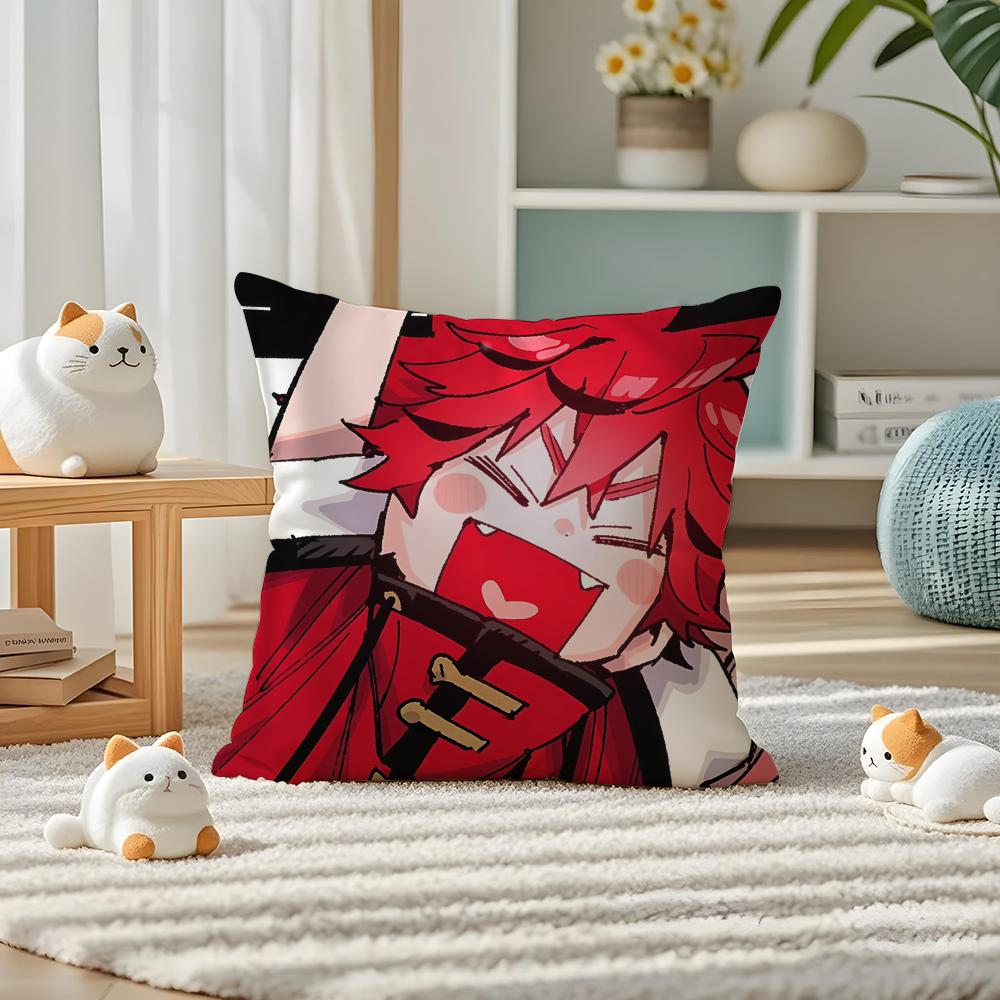 Manga GGokurakugai Pillow Case Silky Elegant Comfort Sofa Bed Invisible Zipper