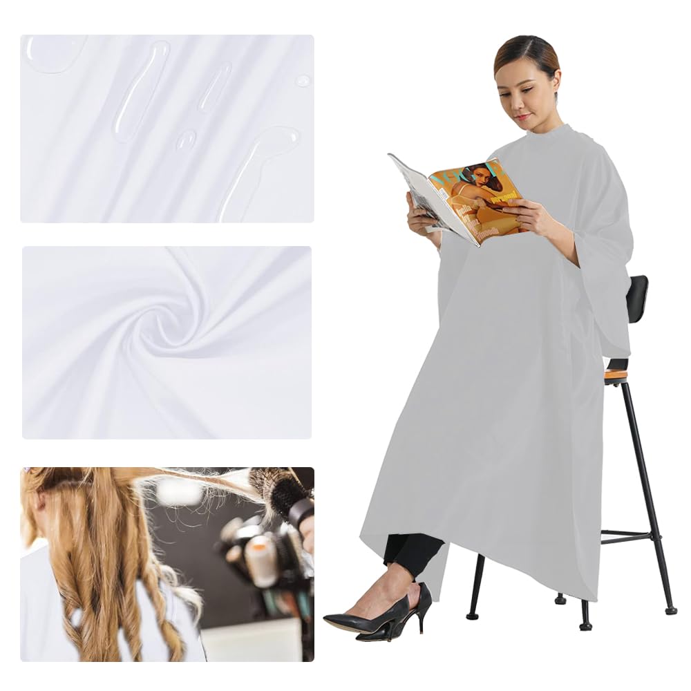 BTtime Hair Haircut Cape for Easy Home Hair Dyeing Adult Haircutting Professional Hair Styling Tool for Salons Apron, Haircuts, Waterproof, Cape,