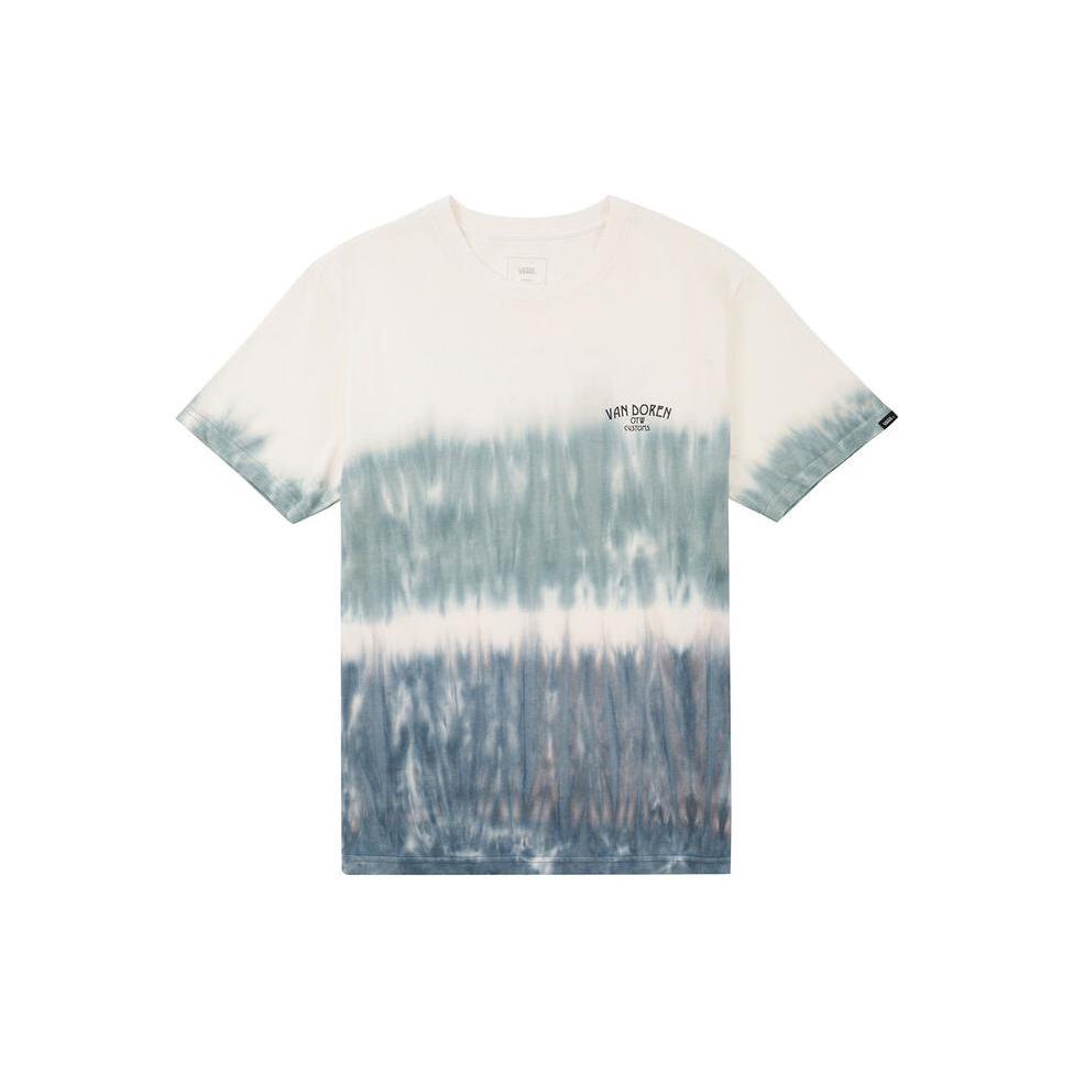 Vans T Shirts Men's Blue Crew Neck Moderate Straight Fit VN00093BJCN