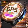 Nieuwe Ingebouwde Echte GPS HD Smartwatch Mannen Buiten Altimeter 1000mAh Batterij 4GB Geheugen 10ATM Waterdicht Bluetooth Oproep Sport Fitness Mode Smartwatch