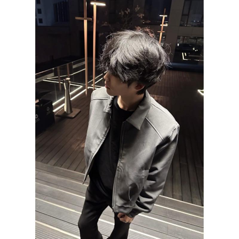 

Cleanfit куртка с подплечниками короткая мужская сеньорский стиль хулиганский красивый весенне-осенняя короткая широкая квадратная куртка для руководителя 3XL серый