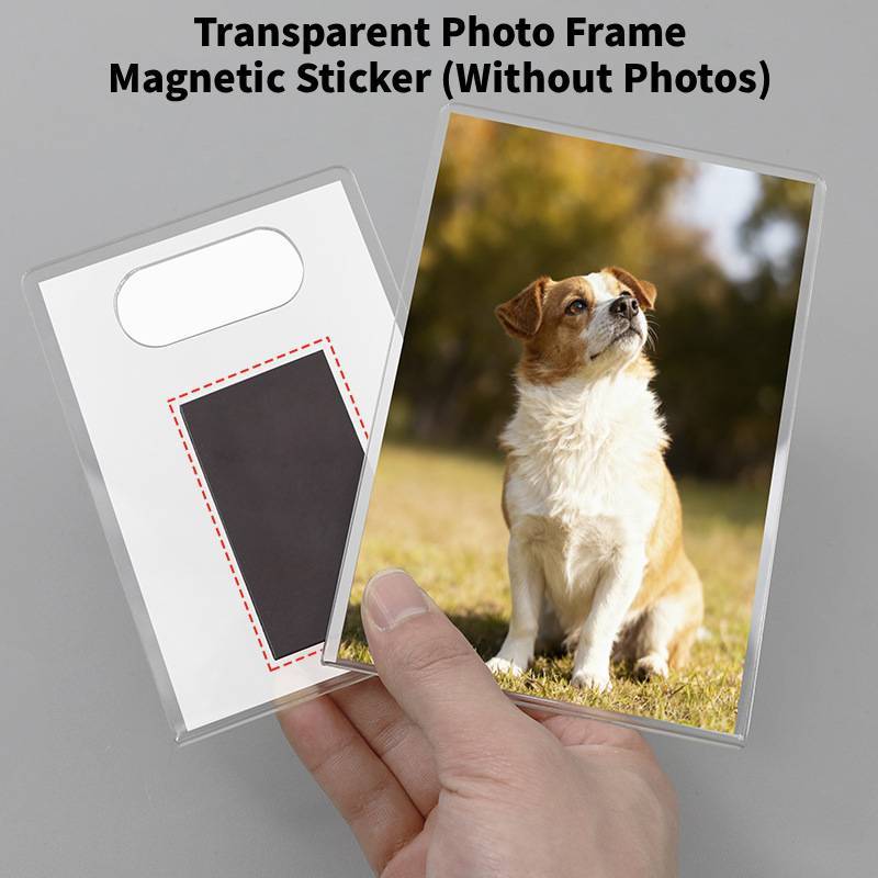 

Acrylic Photo Frame Magnetic Refrigerator Magnet With Diy Photo Wall For Home Decor 15.6cm