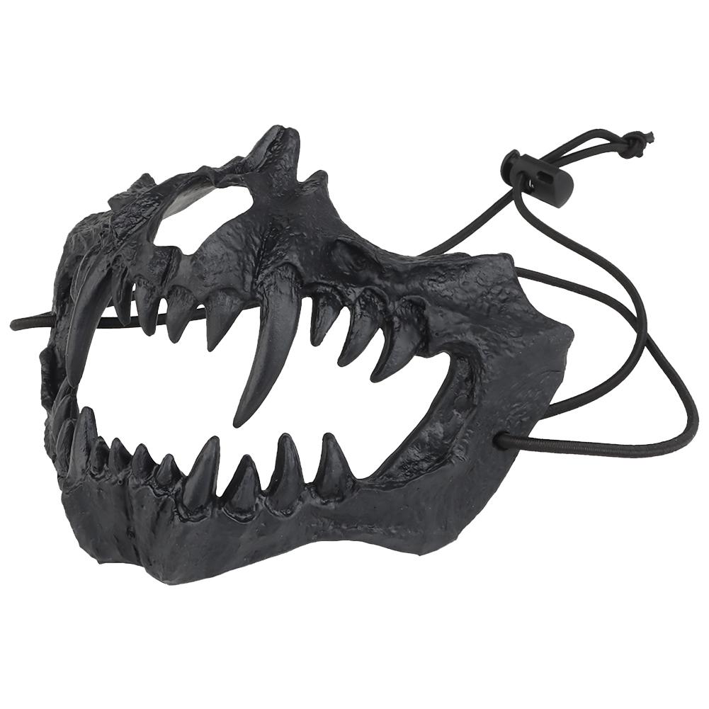

Маска демона на Хэллоуин, маска для косплея на Хэллоуин, маска ужасов, клыки, маска черепа, головной убор, реквизит ужасов для вечеринки, украшения на Хэллоуин чёрный