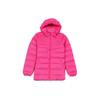 Women's Bright Pink Hooded Mid-Length Down Jacket G69627