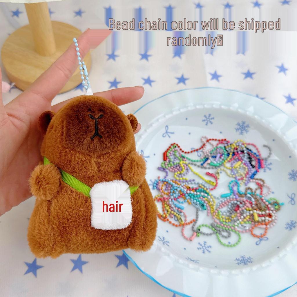 Pingente Capivara Chaveiro de Pelúcia - Presente de Aniversário Boneca de Pano