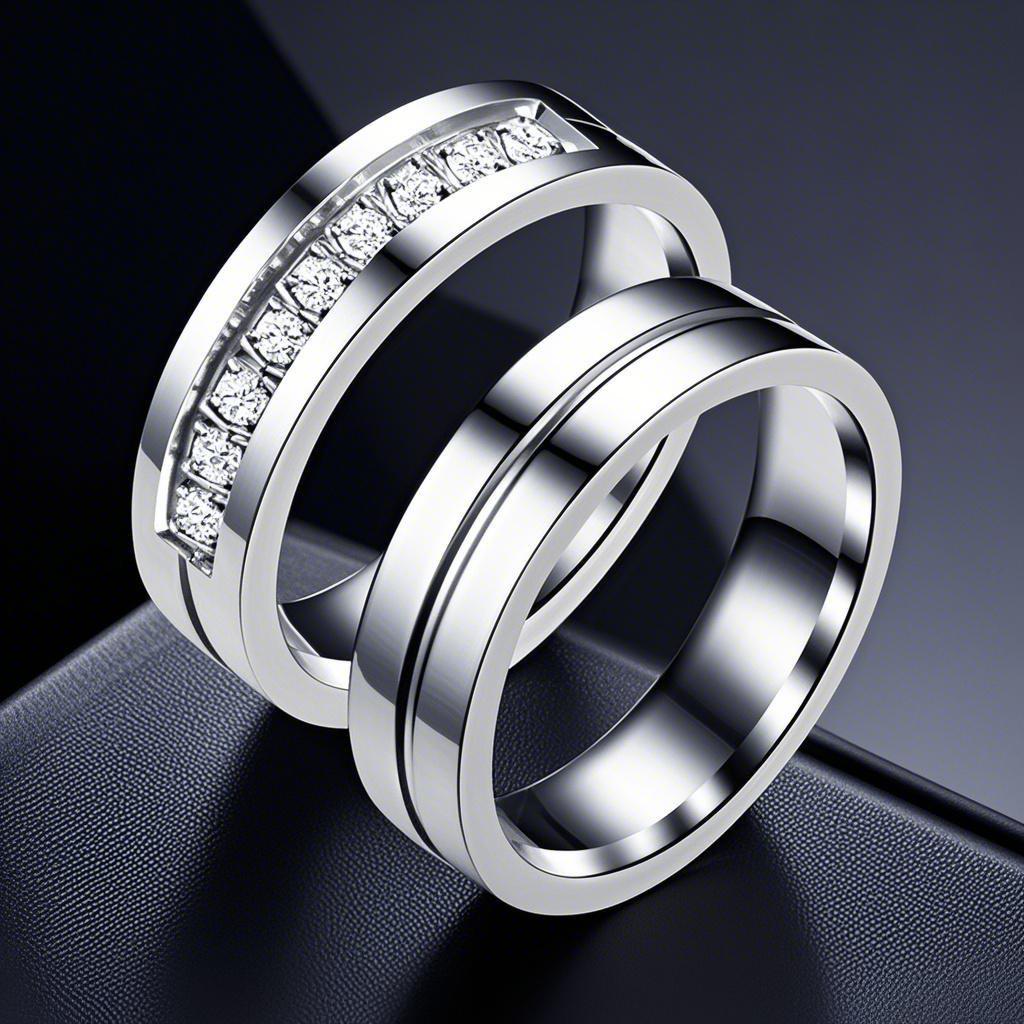 Stainless Steel Couple Rings: Colorfast, Niche Ins Style with Micro-set Diamonds, Titanium Steel Jewelry