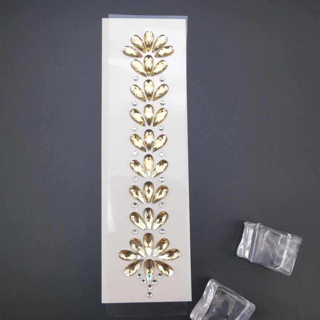 Rhinestone Masquerade Face Stickers for EDM & Carnival