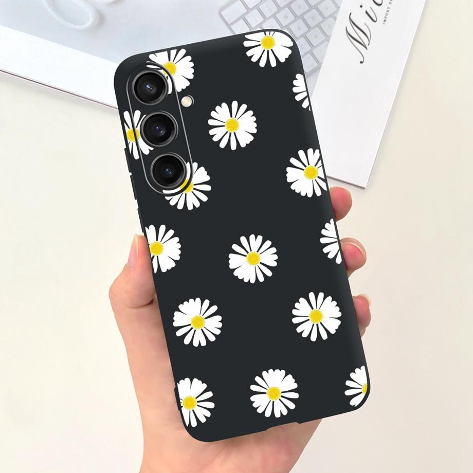 For Samsung S24+ S24 Plus Case Cover Samsung Galaxy S24 Ultra Pro Capa Camera Protector Shockproof TPU Soft Fundas With Pattern