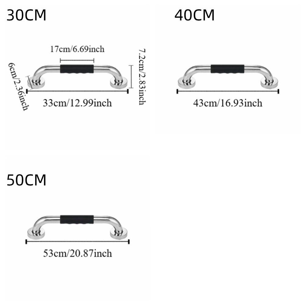 Anti Slip Shower Handle Stainless Steel Towel Bar Bathroom Balance Bars Barrier-free Bathroom