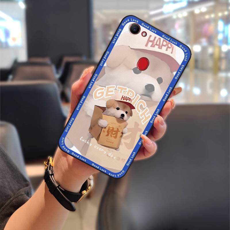 Silicone Cute Phone Case For OPPO F7 Waterproof Fashion Design Full wrap Protective Couple Dirt-resistant Anti-dust TPU