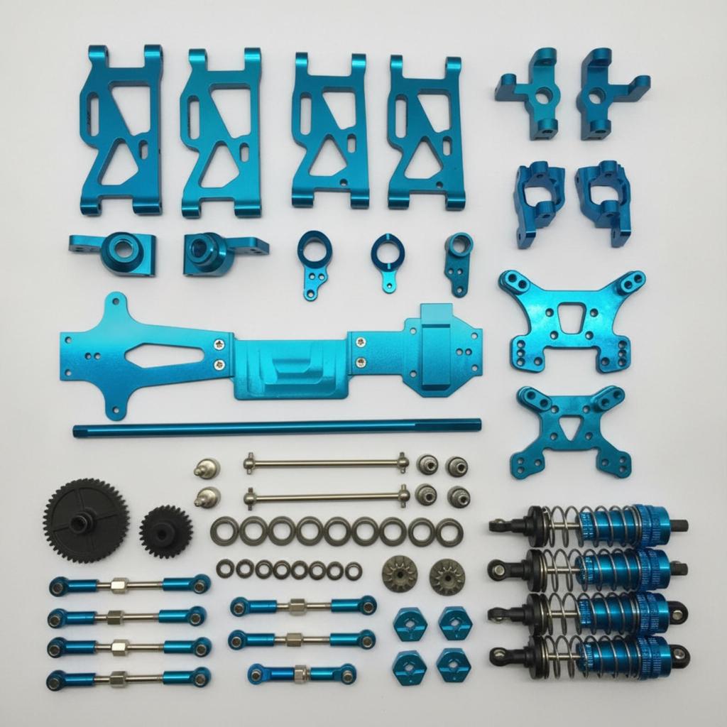 Metal Kit Aluminum Alloy RC Car Upgrade Machined Red