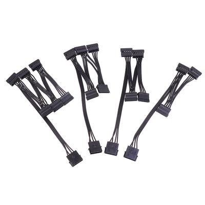 4Pin 1 Erkek 3/4/5/6 Dişi Ayırıcı Sata Güç Uzatma Sabit Disk Kablosu