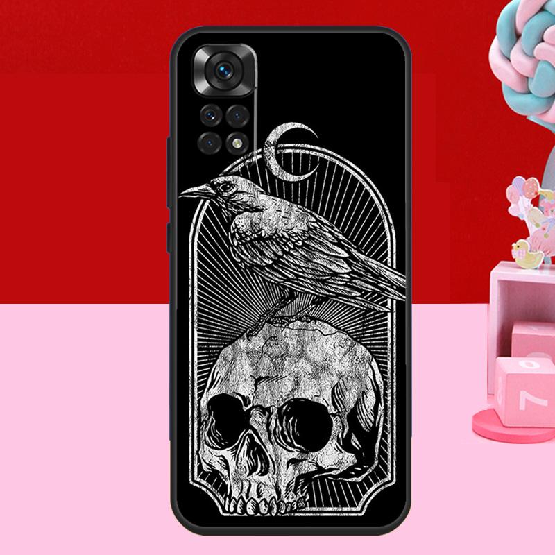 Skull Gothic Creepy Pastel Goth Case For Xiaomi Redmi Note 14 Pro 13 12 11 9 10 Pro 11S 12S Redmi 10C 12C 13C 14C Soft Cover