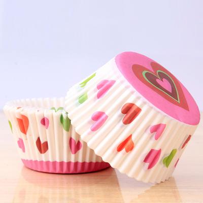 Einfaches DIY-Cartoon-Muster, hochwertiger mikrowellengeeigneter Cupcake-Liner, Küchenutensilien, Muffinbecher