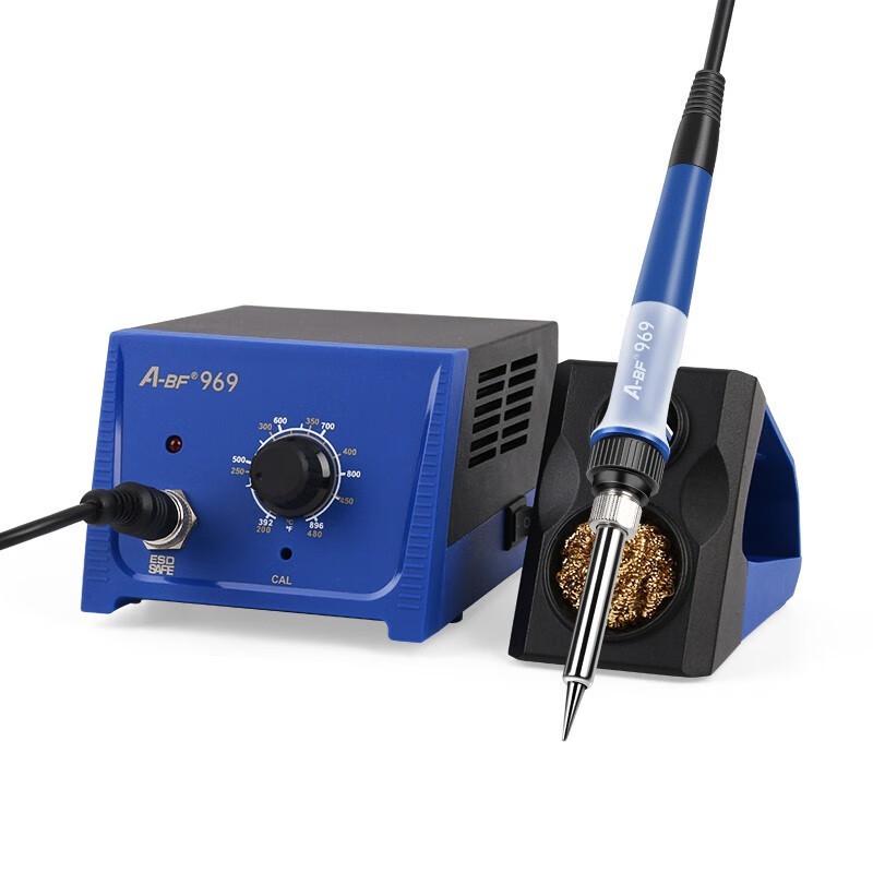 A-BF 969 Adjustable Temperature Soldering Iron Station, 75W Industrial Grade Tool