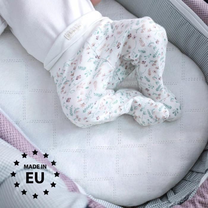 Matelas Poussette 72x33cm - Matelas Berceau Lit D'appoint Ovale Matelas Bébé