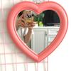 Heart Mirror Cosmetic Mirror Decorative Mirror Girl Heart Student Dormitory Mirror Home Decor Living Room Decoration Wall Decor