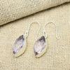 Pink Kunzite Gemstone Handmade 925 Sterling Silver Jewelry Earrings Gift For Women