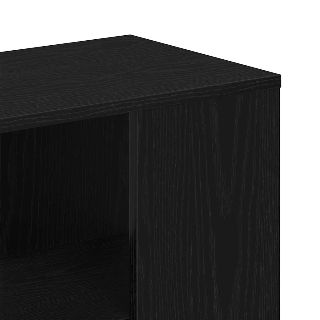 Sideboard in Black Oak Look 60 x 30 x 50 cm Engineered Wood