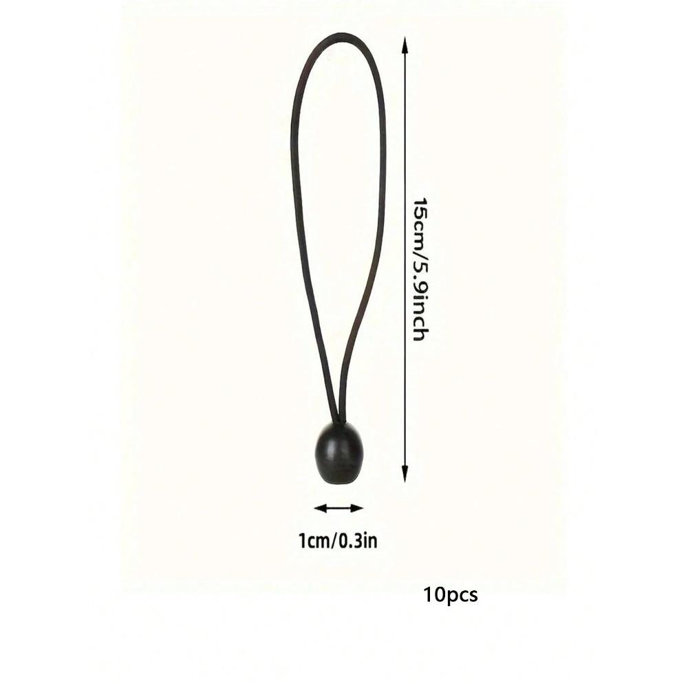 5-Piece Outdoor Camping Tent Set: Elastic Ropes, Plastic Balls, High-Tensile Ropes, Binding Balls, Trampoline.