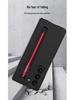 Samsung Z Fold6 Ultra-Thin Frosted Phone Case with Pen Slot - Solid Color Protective Cover