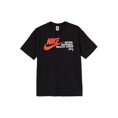 Nike X Stussy International Beach Crew T-Shirt Schwarz Unisex Oberteile DD3070-010