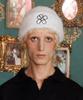 UNALLOYED Flower Fur Beanie / Ivory