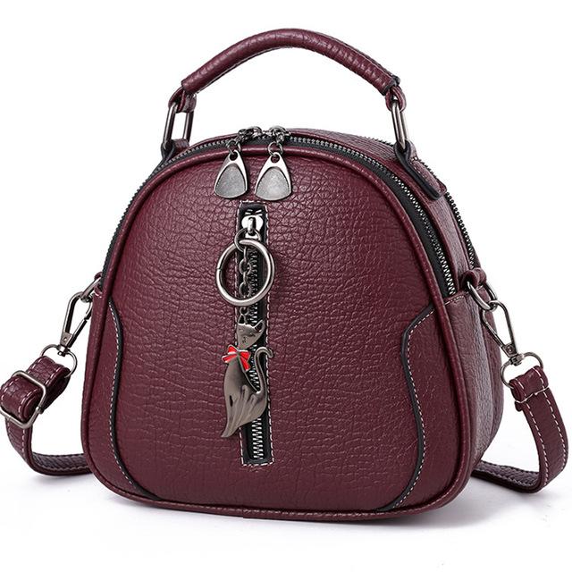 Women's Vintage Crossbody Shoulder Bag Cat Tassel Messenger Bag High-quality Brand