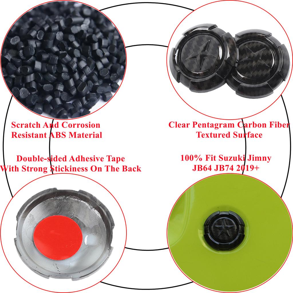 Car Door Key Hole Decoration Cover Trim Door Lock Cover for Suzuki Jimny JB64 JB74    2022 Interior Accessories