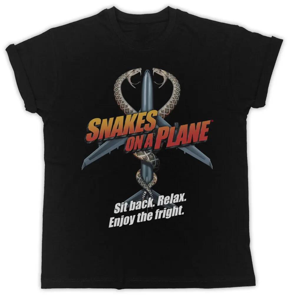 Cool Snakes on A Plane Unisex Ideal Gift TShirt 100 Cotton ONeck Summer Short Sleeve Casual Mens Tshirt Size S3XL S